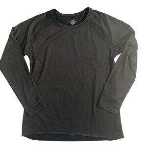 Climate Right Cuddl Duds Black Gorpcore Crew Neck Base Layer Top L Hike Camp
